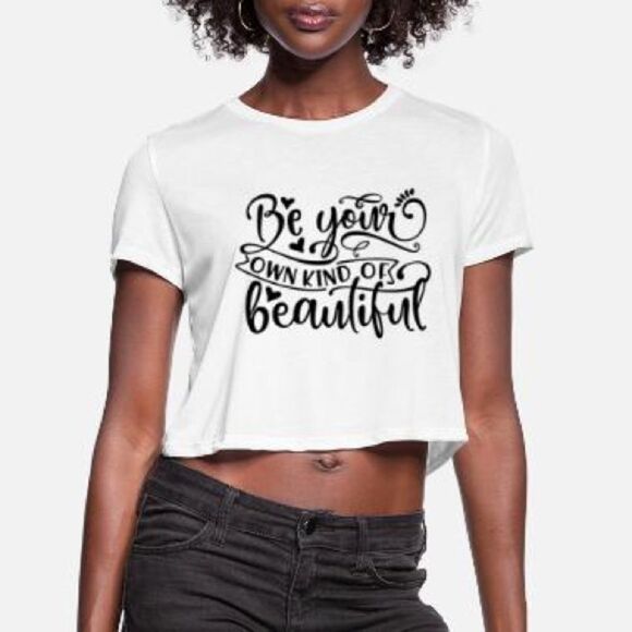 ✨ “Be your own kind of beautiful” cropped tee✨ - Picture 1 of 5